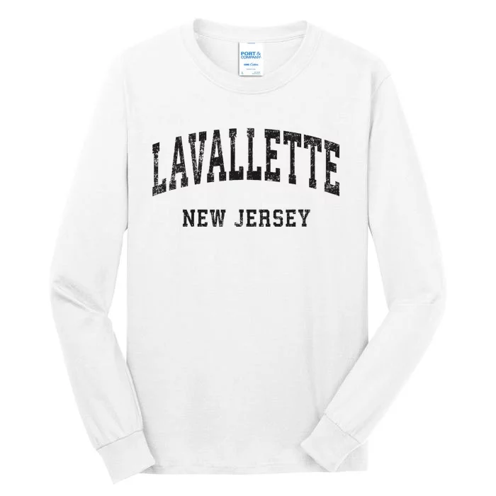 Lavallette New Jersey Nj Vintage Athletic Sports Design Tall Long Sleeve T-Shirt