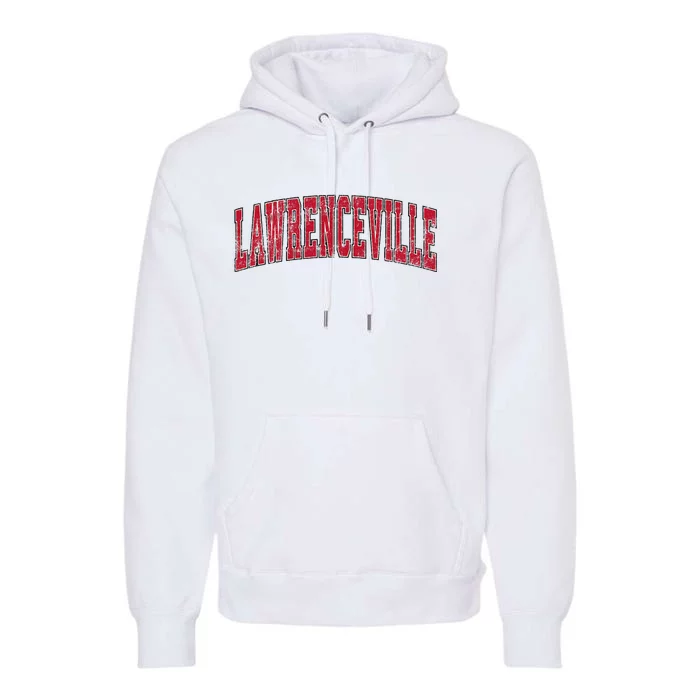 Lawrenceville New Jersey Nj Vintage Athletic Sports Premium Hoodie