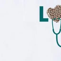 Love Nurse Life Leopard Heart Softstyle Adult Sport Polo