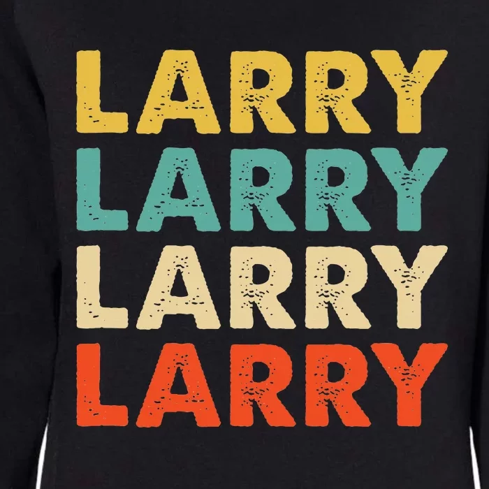 Larry Name Womens California Wash Sweatshirt