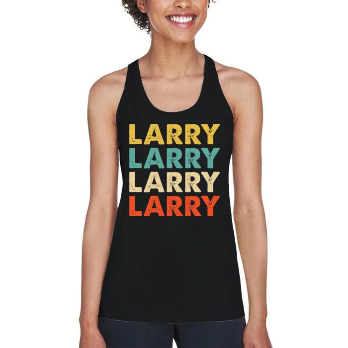 Larry Name Women's Racerback Tank