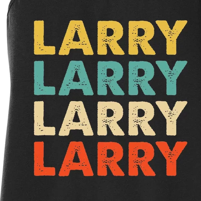 Larry Name Women's Racerback Tank