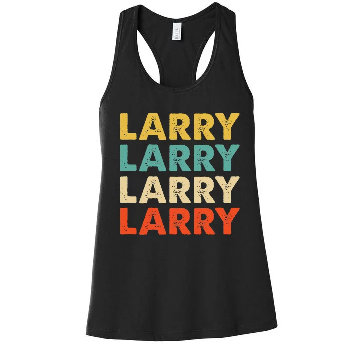 Larry Name Women's Racerback Tank