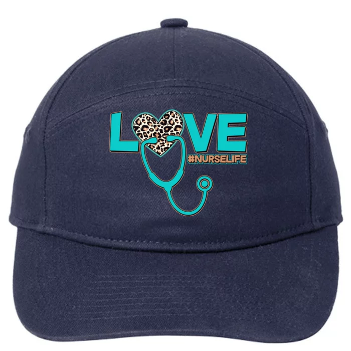 Love #Nurse Life 7-Panel Snapback Hat