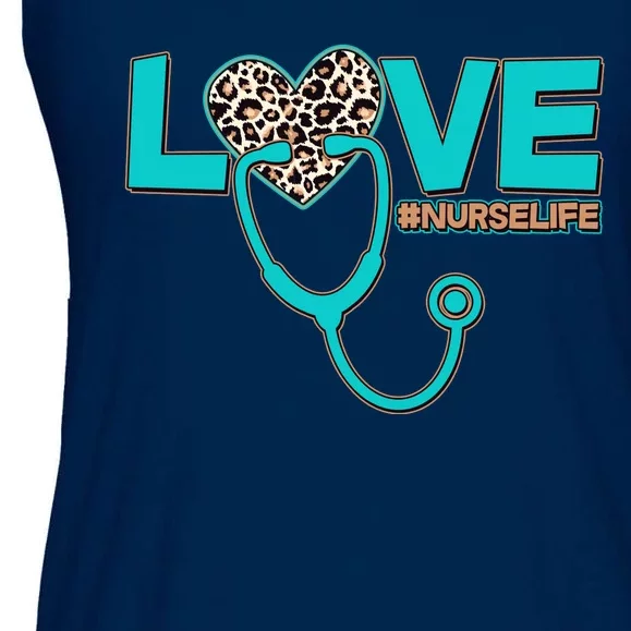 Love #Nurse Life Ladies Essential Flowy Tank