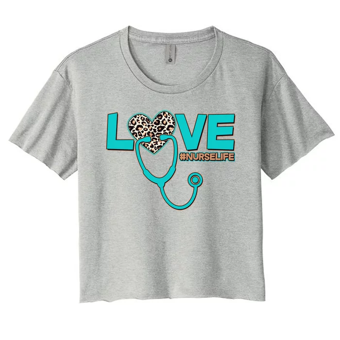 Love #Nurse Life Women's Crop Top Tee