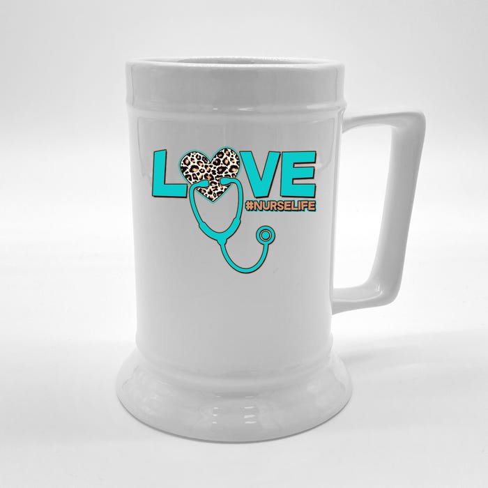 Love #Nurse Life Front & Back Beer Stein