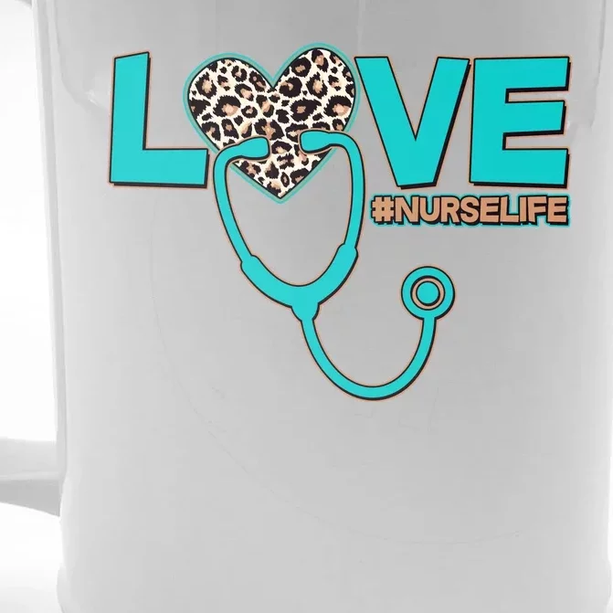 Love #Nurse Life Front & Back Beer Stein