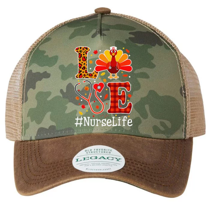 Love Nurse Life Turkey Funny Nursing Thanksgiving Day Gifts Legacy Tie Dye Trucker Hat