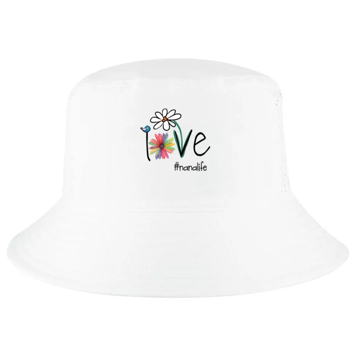 Love Nana Life Art Flower Cool Comfort Performance Bucket Hat