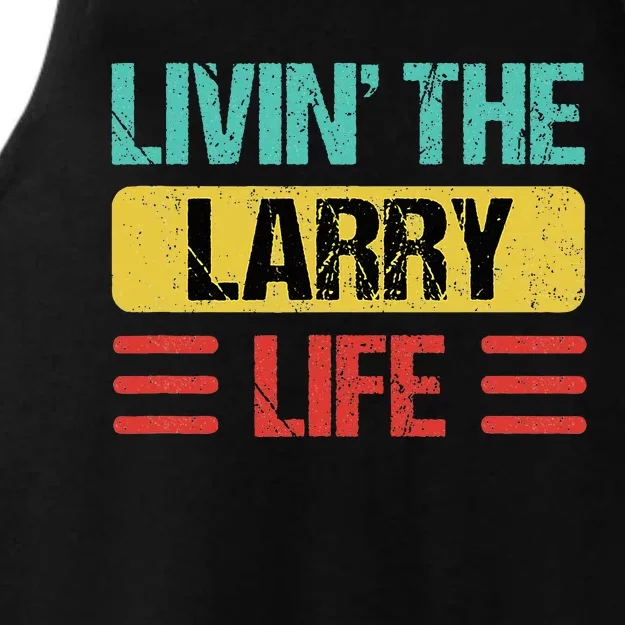 Larry Name Ladies Tri-Blend Wicking Tank