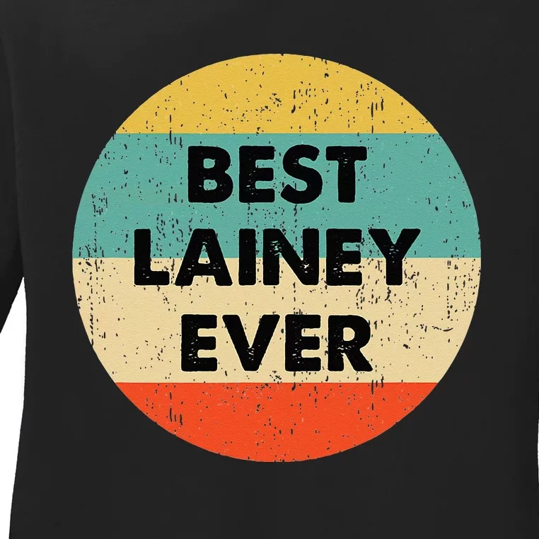 Lainey Name Ladies Long Sleeve Shirt