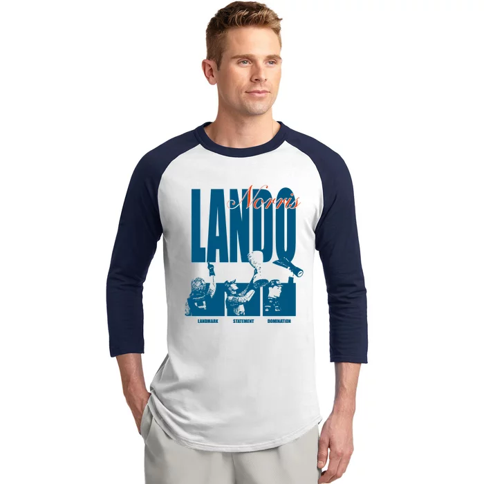 Lando Norris Landmark Statement Domination Baseball Sleeve Shirt