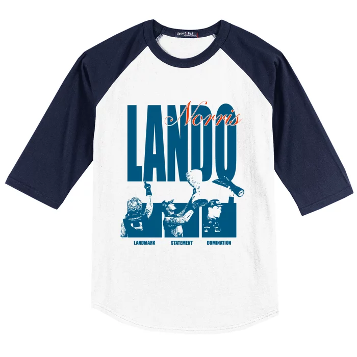 Lando Norris Landmark Statement Domination Baseball Sleeve Shirt