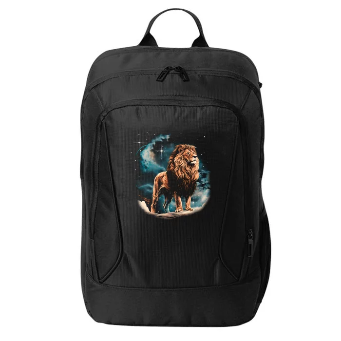 Lion Night City Backpack