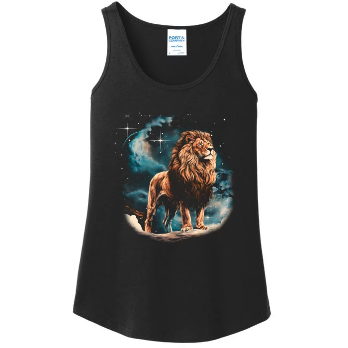 Lion Night Ladies Essential Tank