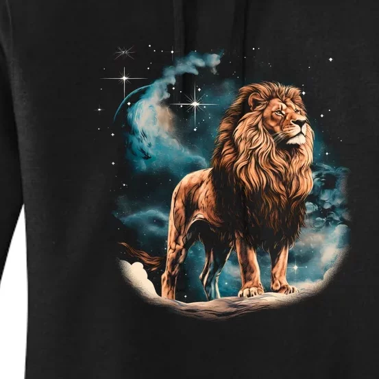 Lion Night Women's Pullover Hoodie