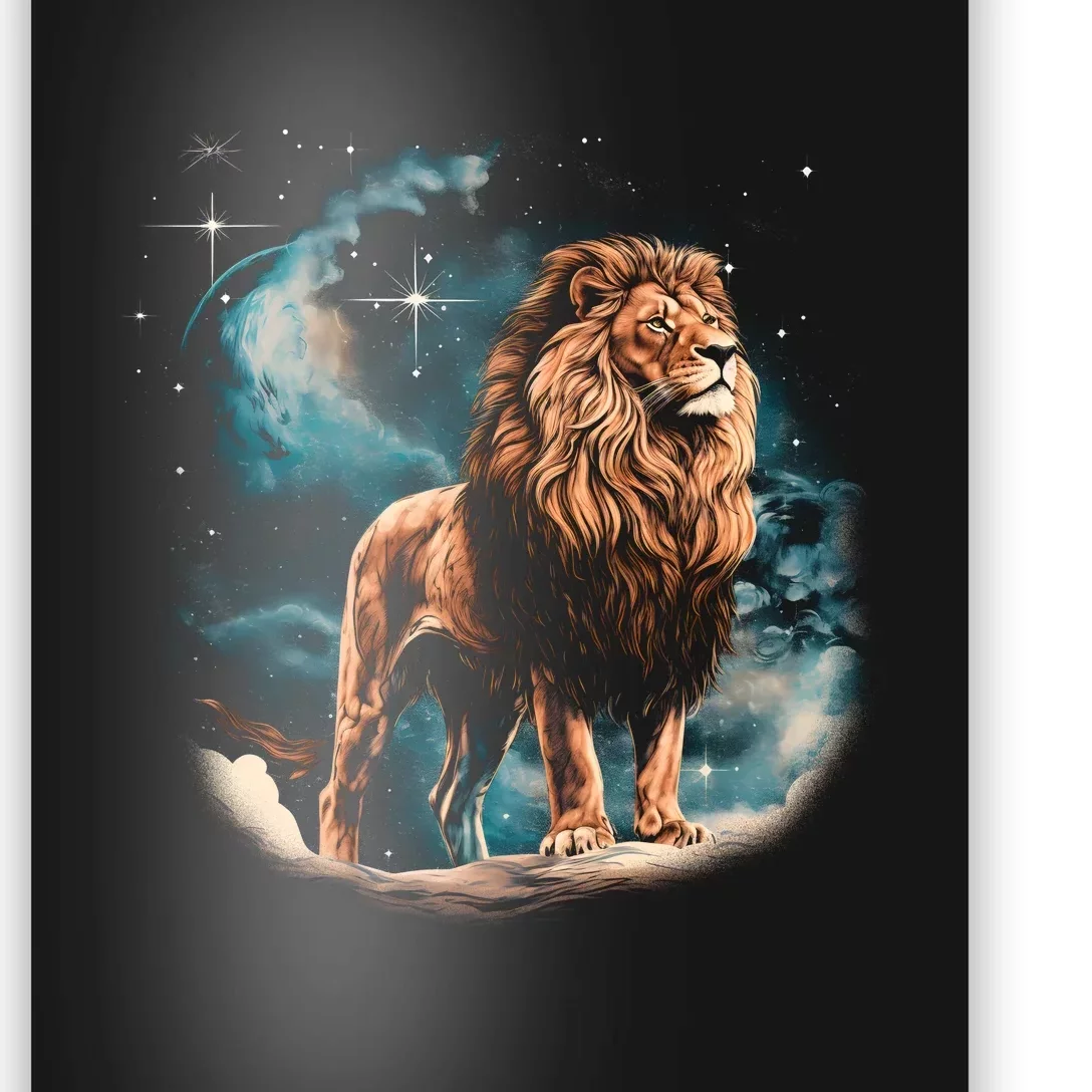 Lion Night Poster