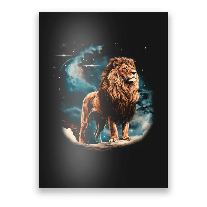 Lion Night Poster