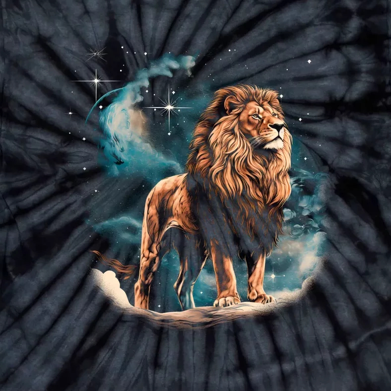 Lion Night Tie-Dye T-Shirt