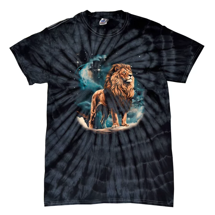 Lion Night Tie-Dye T-Shirt