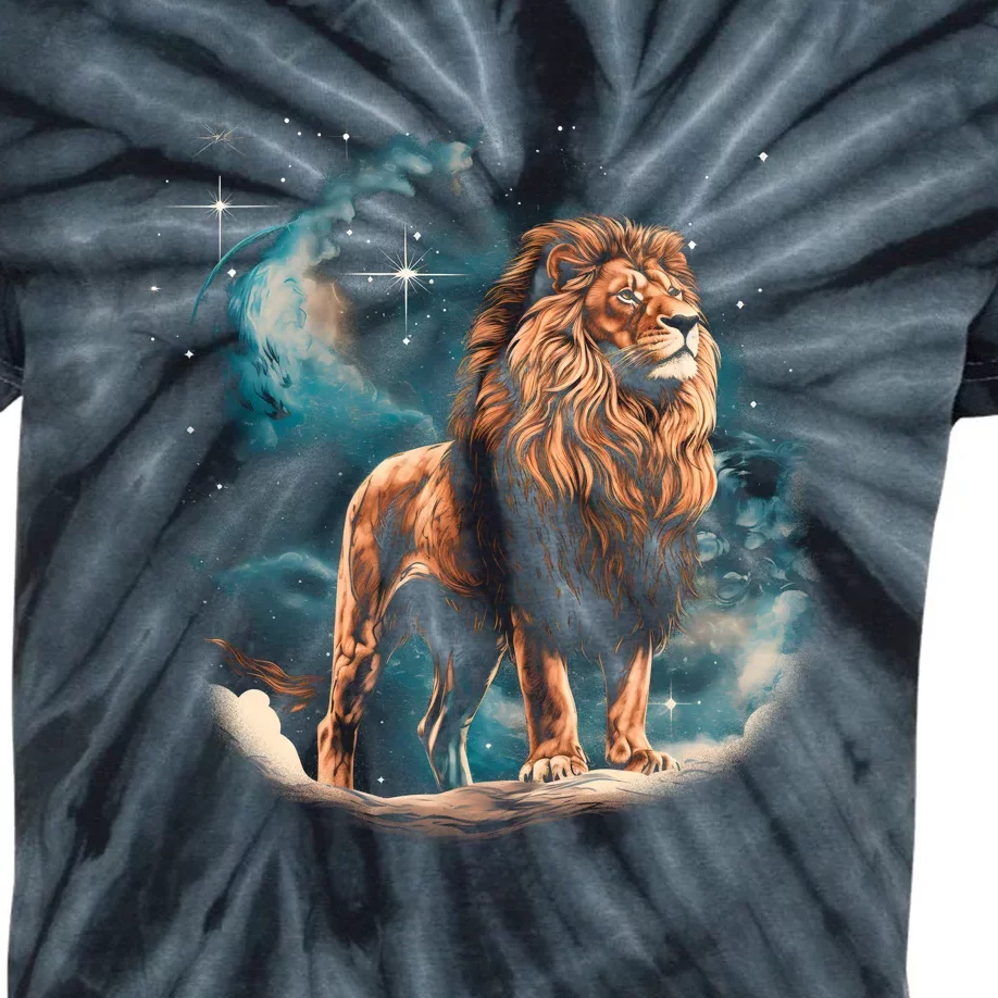 Lion Night Kids Tie-Dye T-Shirt