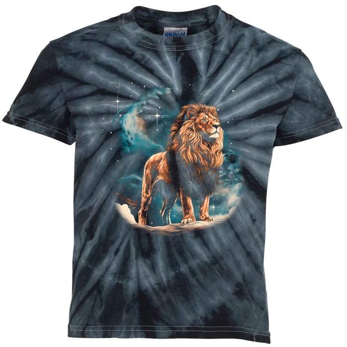 Lion Night Kids Tie-Dye T-Shirt