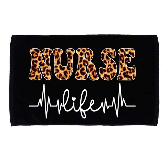 Leopard Nurse Life Nursing NurseS Day Gift Microfiber Hand Towel