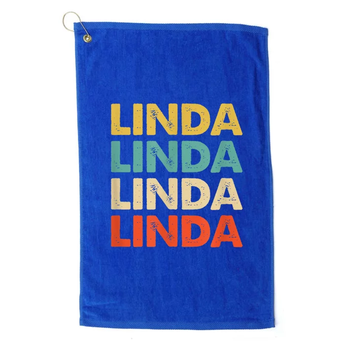 Linda Name Platinum Collection Golf Towel