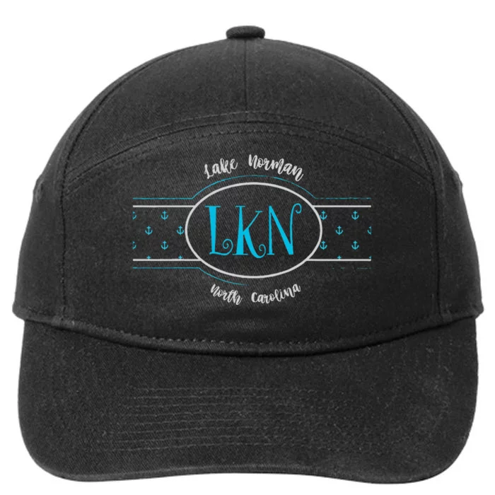 Lake Norman Lkn North Carolina Gift For Her 7-Panel Snapback Hat