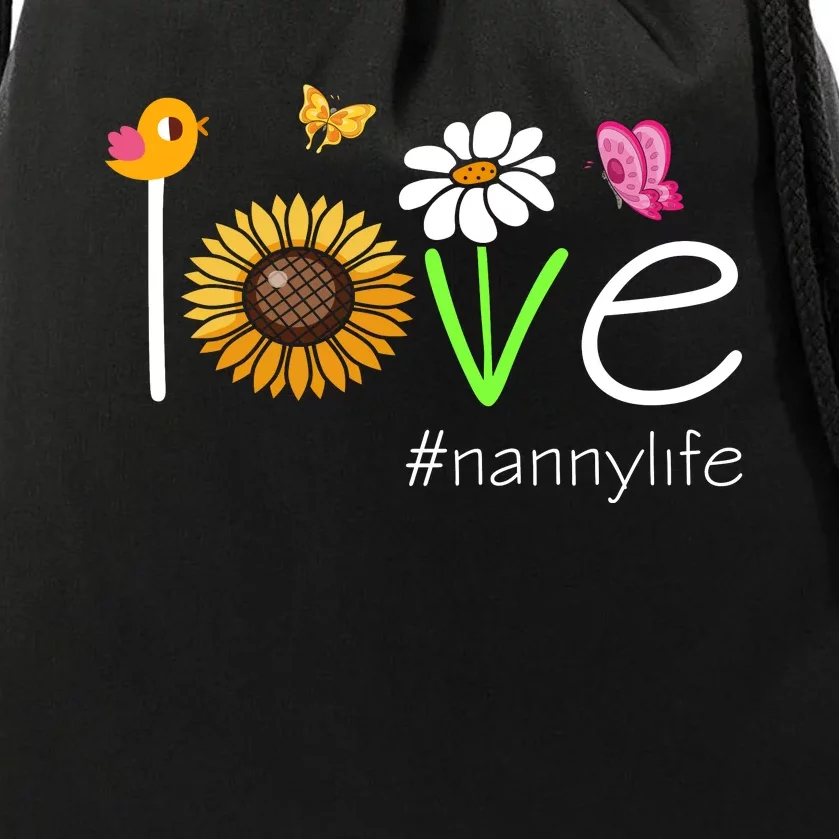 Love Nanny Life Cute Matching Family Drawstring Bag