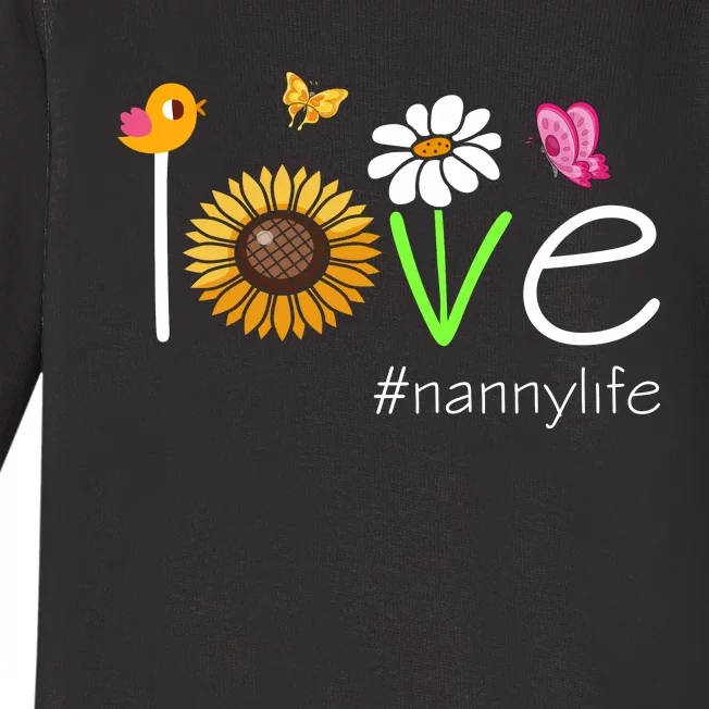 Love Nanny Life Cute Matching Family Baby Long Sleeve Bodysuit