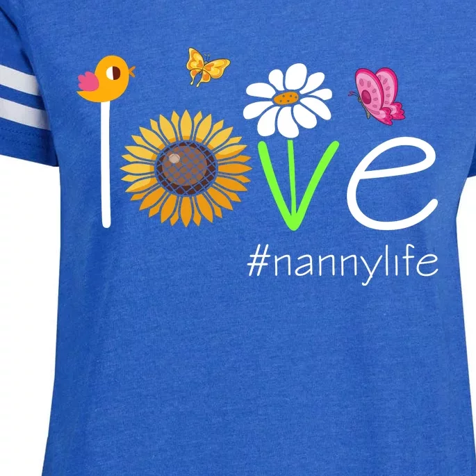 Love Nanny Life Cute Matching Family Enza Ladies Jersey Football T-Shirt