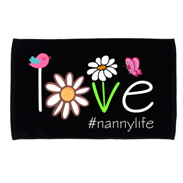 Love Nanny Life Cute Matching Family Microfiber Hand Towel