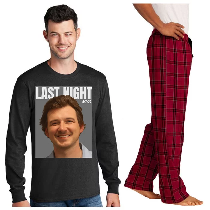 Last Night Mugshot Of Morgan Mug Shot April 2024 Legend Long Sleeve Pajama Set