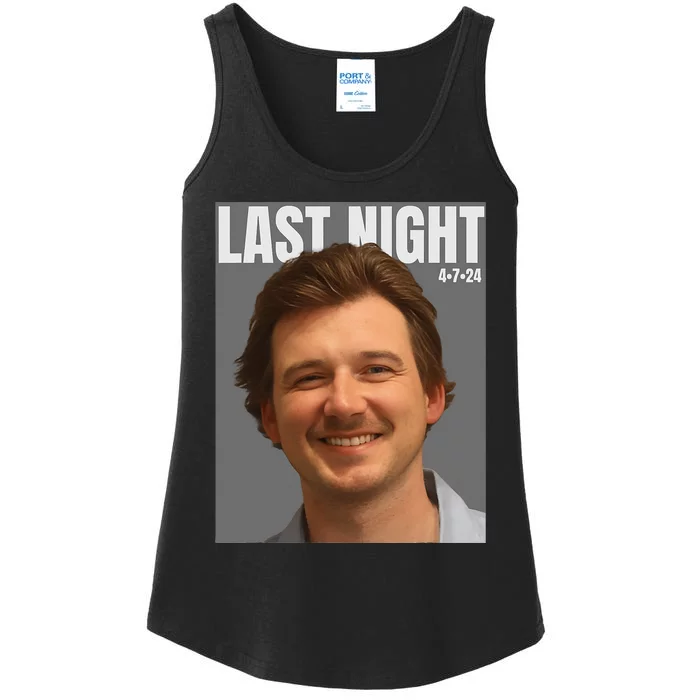 Last Night Mugshot Of Morgan Mug Shot April 2024 Legend Ladies Essential Tank