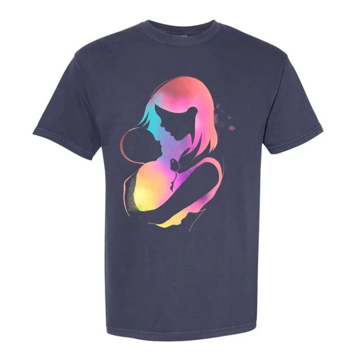 Loving New Mom Cute Gift Colorful Garment-Dyed Heavyweight T-Shirt