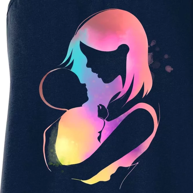 Loving New Mom Cute Gift Colorful Women's Racerback Tank