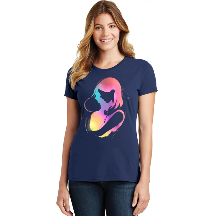 Loving New Mom Cute Gift Colorful Women's T-Shirt