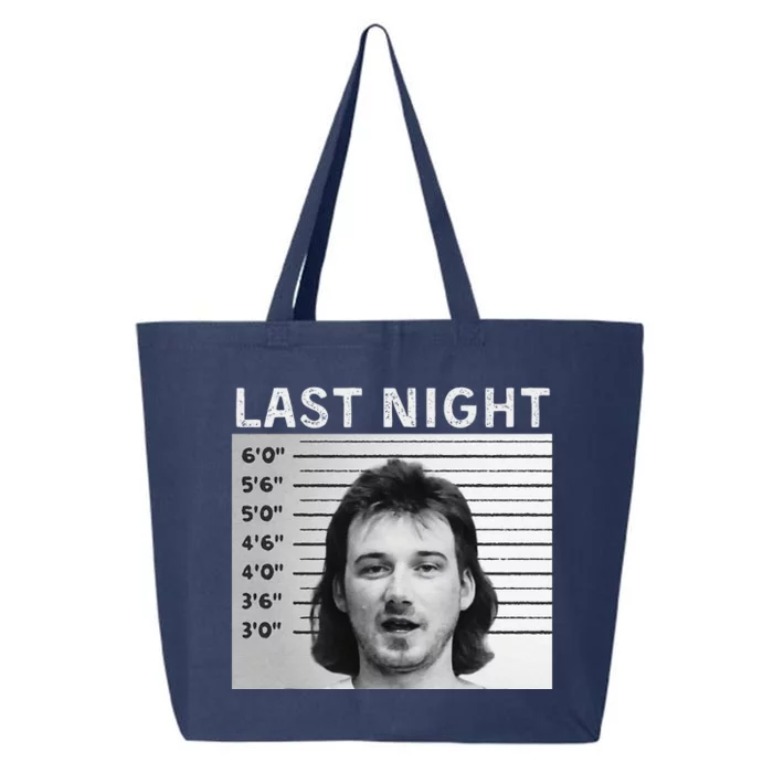 Last Night Mugshot Of Morgan Trending Mug Shot 25L Jumbo Tote