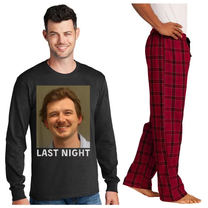 Last Night Mugshot Of Morgan Trending Mug Shot April 2024 Long Sleeve Pajama Set