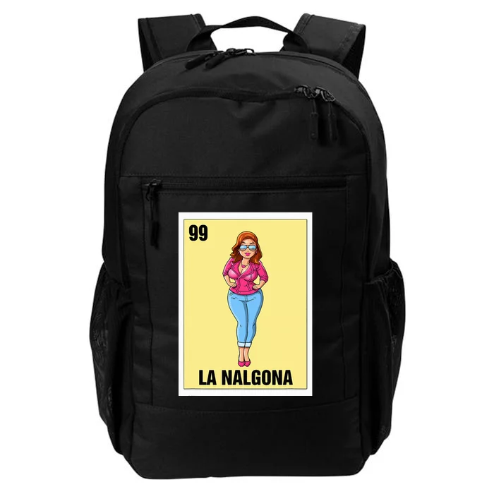 La Nalgona Mexican Bingo Card Game Funny Spanish Woman Daily Commute Backpack