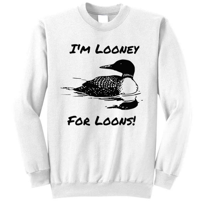 Loon North Minnesota Wisconsin Funny Sweatshirt