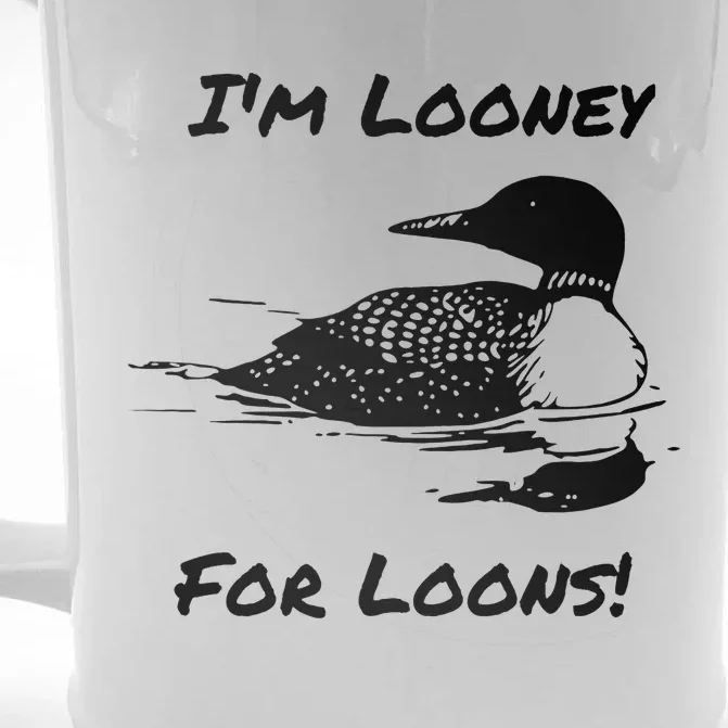 Loon North Minnesota Wisconsin Funny Front & Back Beer Stein