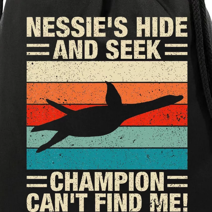 Loch Ness Monster Hide And Seek World Champion Nessie Drawstring Bag