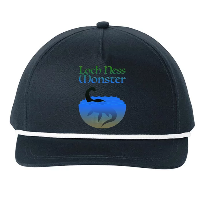 Loch Ness Monster Cryptid Legend Snapback Five-Panel Rope Hat