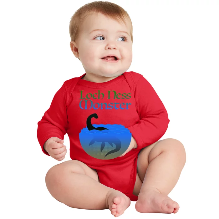 Loch Ness Monster Cryptid Legend Baby Long Sleeve Bodysuit