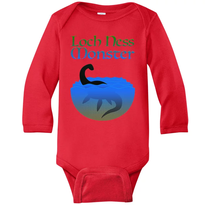 Loch Ness Monster Cryptid Legend Baby Long Sleeve Bodysuit