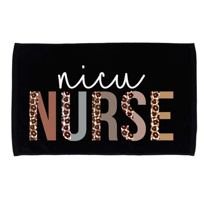 Leopard Nicu Nurse Appreciation Healthcare Workers Gift Microfiber Hand Towel