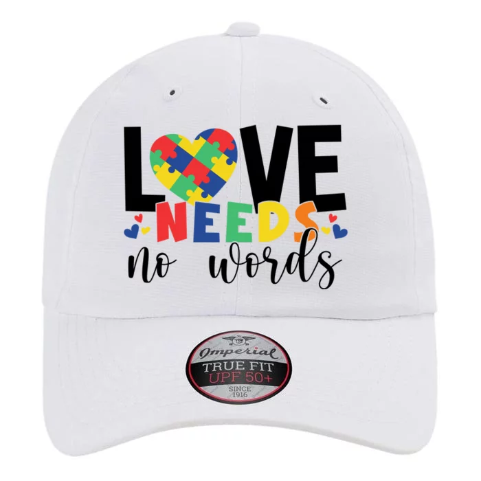 Love Needs No Words Autism Awareness The Original Performance Cap